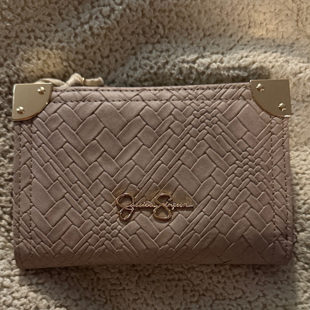 Jessica Simpson Beige Textured Wallet